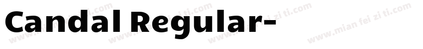 Candal Regular字体转换